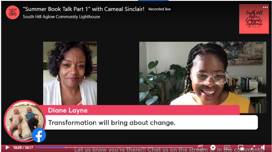 Rachel Brown with author, Cameal Sinclair