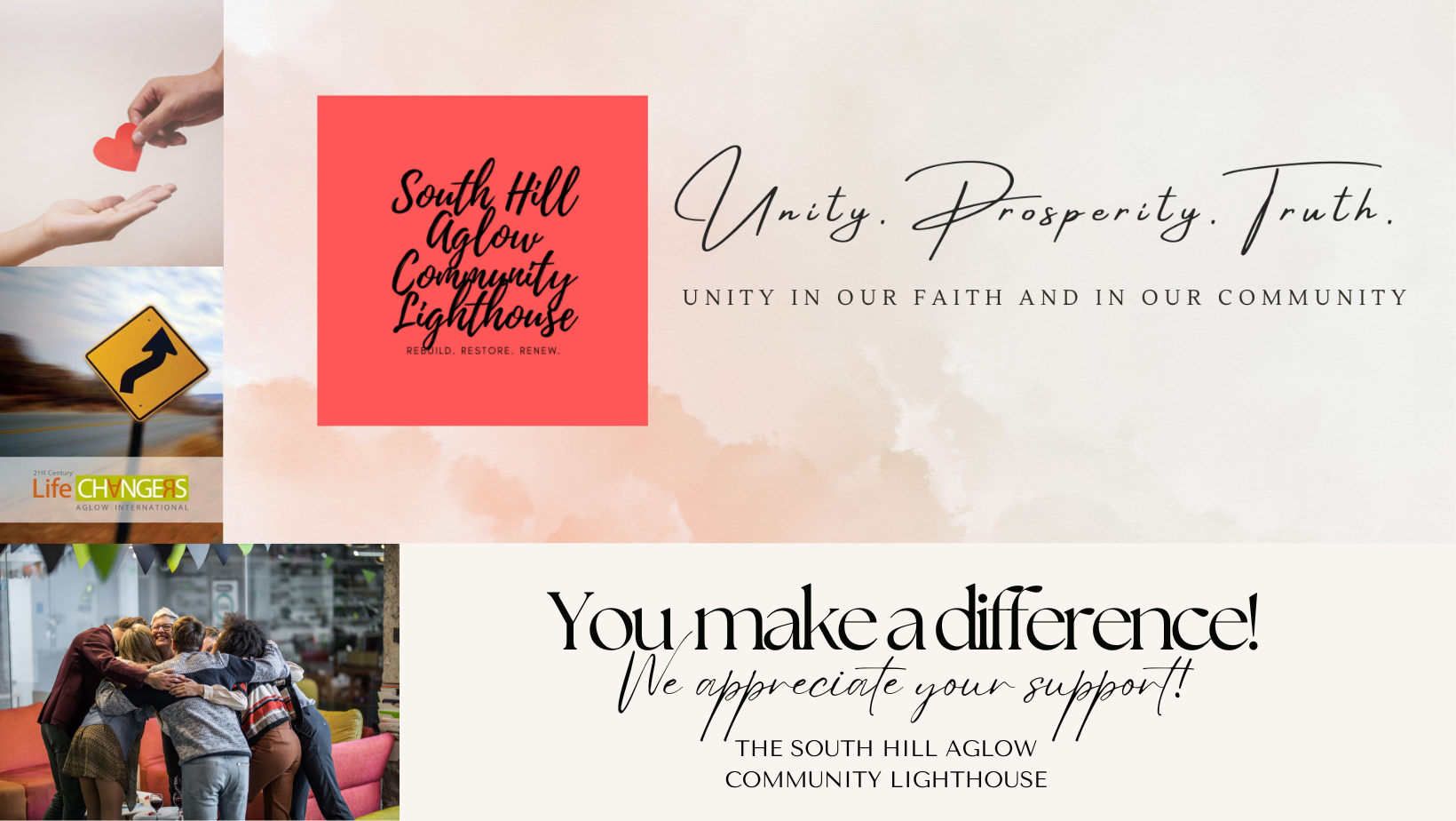 You Make A Difference Thank You Card (Facebook Cover)