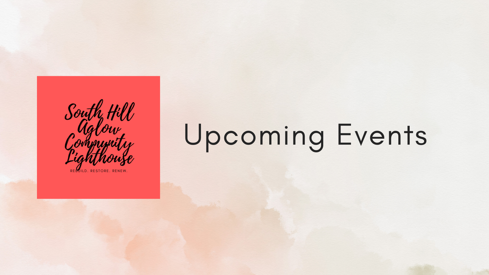 upcoming events