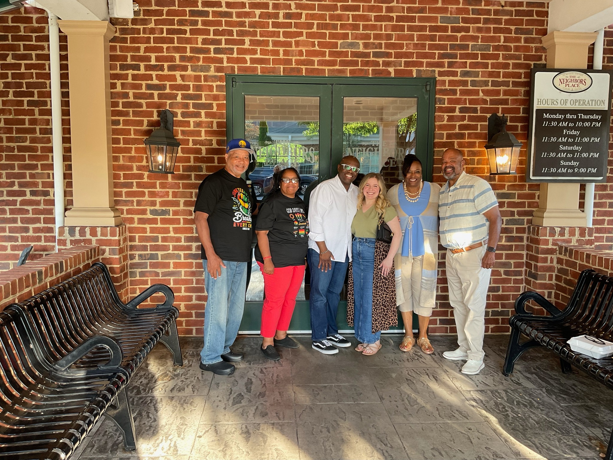 Edward and Alfredia Lee, Sam and Abigail Petty, Rachel and Richard Brown. We enjoyed a time of fellowship and connection with our upcoming conference speaker!