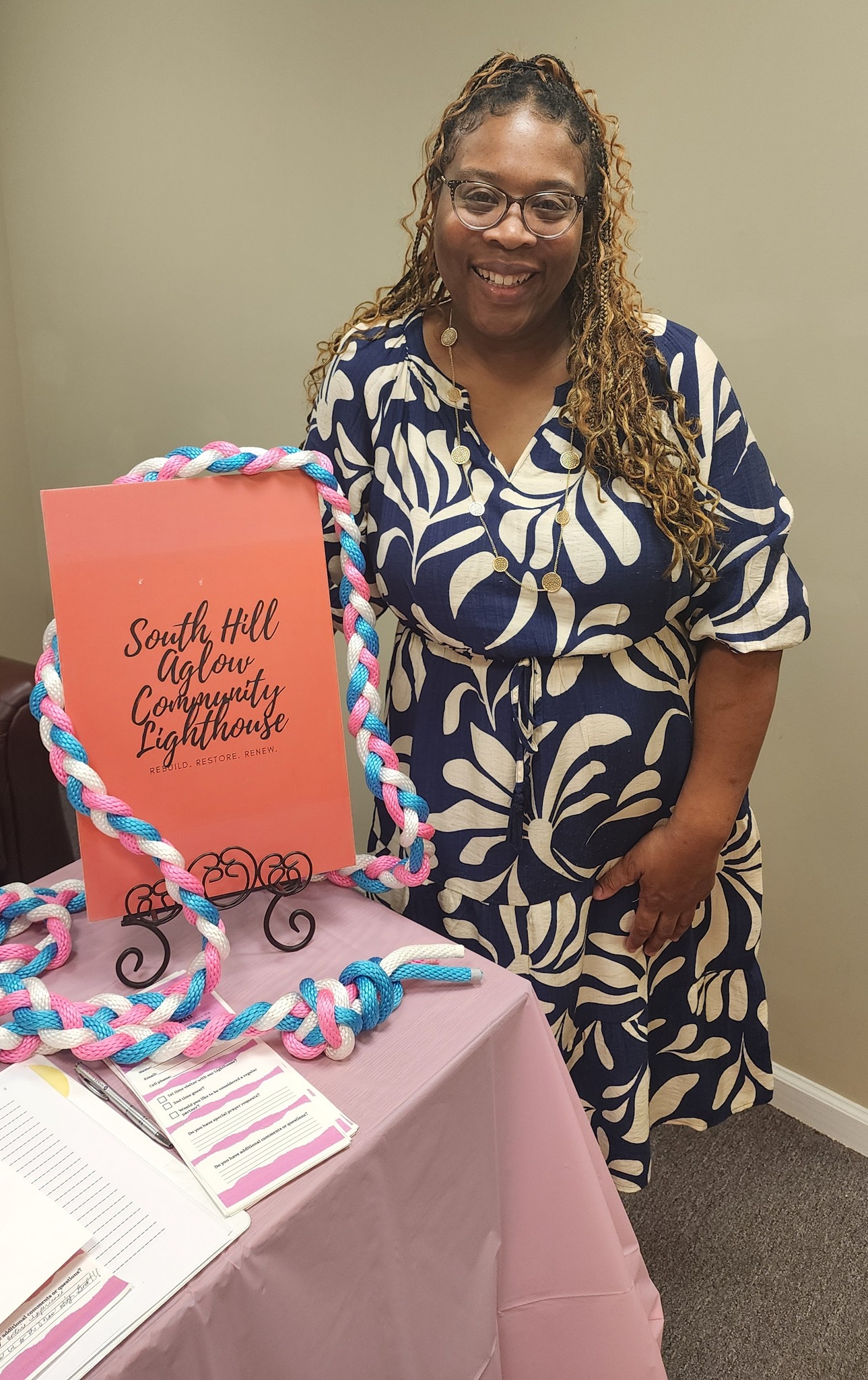 DeAndrea Garland, our April fellowship speaker, gave a personal testimony of God's provision!